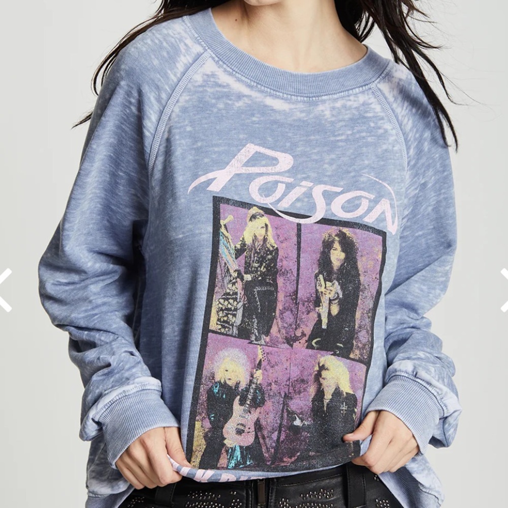 Recycled Karma Poison Light Purple Graphic Sweatshirt NWT